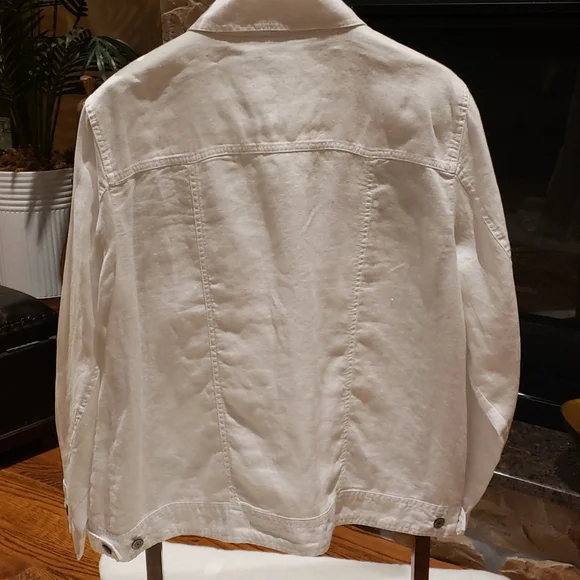 NWT JNY  white 100%linen white jackets - Picture 3 of 16